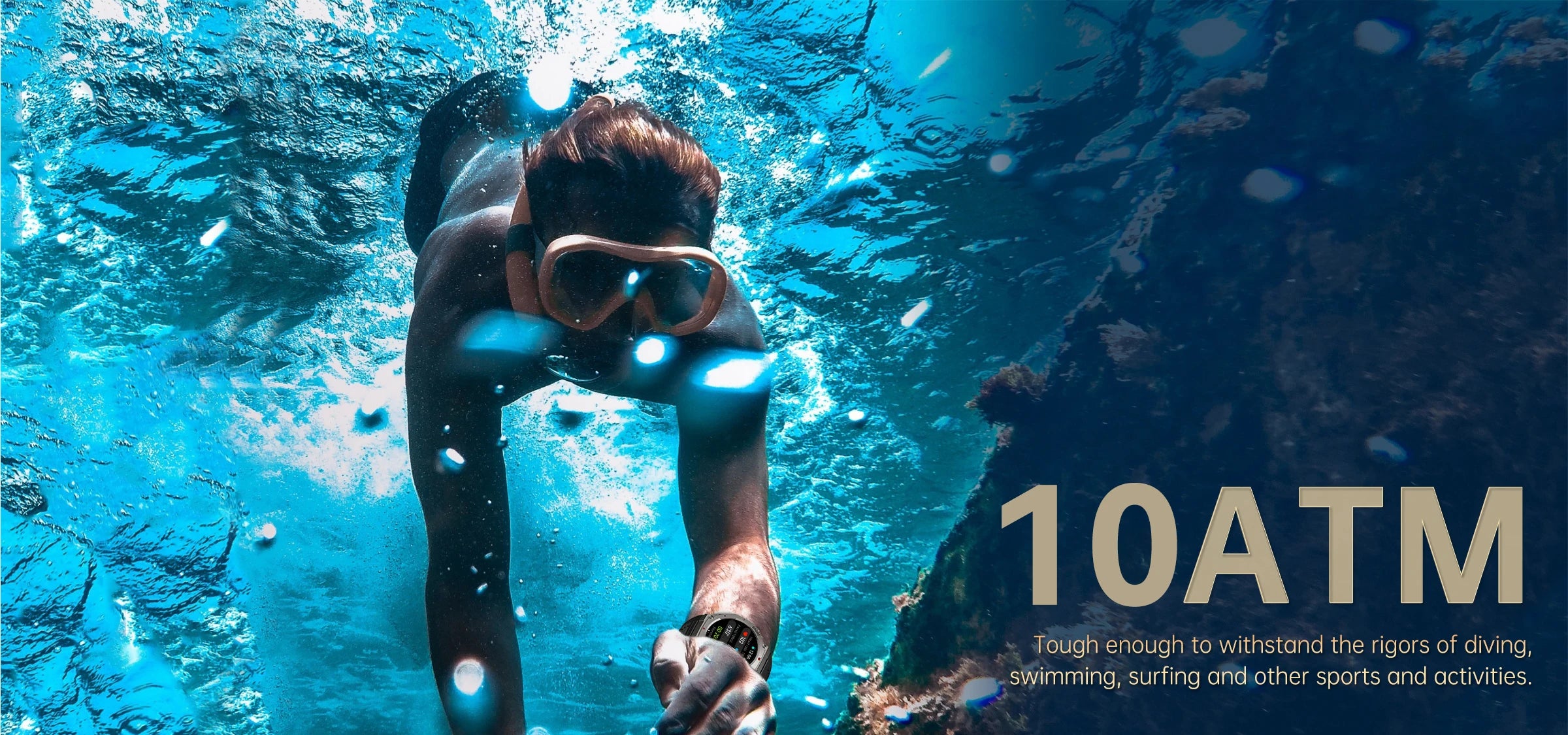 New T-Rex 3 Pro Dual-Band GPS Military Smart Watch 48mm 10ATM Water-Resistant 500mAh Battery Compass Altimeter AGPS Smart Watch