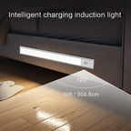 1pc LED Ultra-thin Motion Sensor Cabinet Light, Three-tone Light Counter Lighting, Magnetic USB Rechargeable Kitchen Night Light