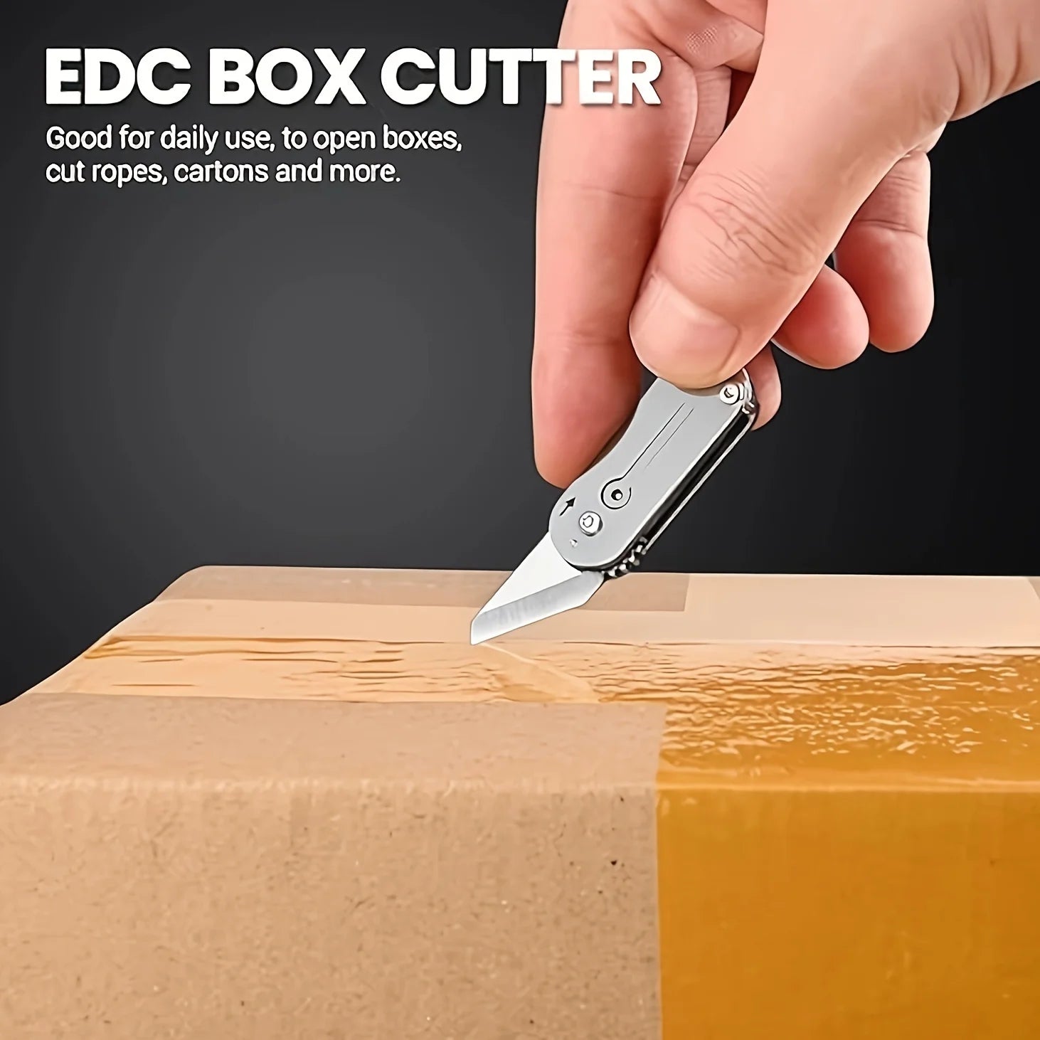 Small Pocket Knife For Men, Mini Folding Knives Box Cutter, Cool EDC Knife With Unique Design, Little Tiny Knives For Day Carry