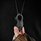 2024 New Outdoor Folding Knife EDC Key Fox Claw  Box Cutter Necklace Knife Camping Portable Self-defense Pocket Knife