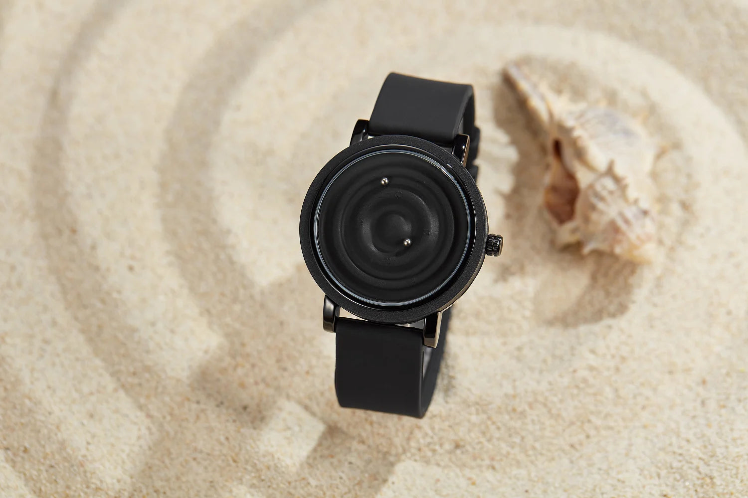 Personalized fashionable floating magnetic pointer free ball bearing creative simple waterproof quartz watch student women men