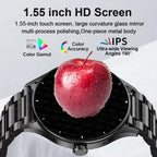 Fashion Smart Watch Plus 1.55 HD For Men And Women App Control BT Call Health Tracker Custom Photo Surprise Gift Business Watchs