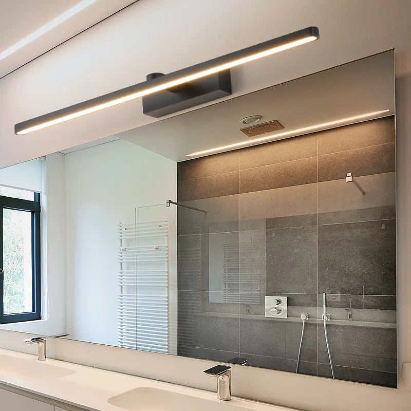 DINDALLED LED Bathroom Mirror Light, Modern Wall Sconce for Vanity Bedroom, Aluminum Home Decoration Line Lamp Fixture