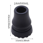 16-22mm Antiskid Walking Stick Crutch Cane Bottom Pads Cover Protector Climbing Hiking Trekking Pole Tip