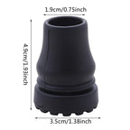 16-22mm Antiskid Walking Stick Crutch Cane Bottom Pads Cover Protector Climbing Hiking Trekking Pole Tip