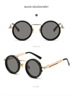 Gafas de sol redondas polarizadas ND9, gafas de sol con atenuación ajustable unisex, gafas de pesca Retro Punk para hombres, gafas de sol para exteriores UV400