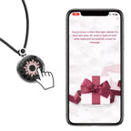 TOTWOO Sun & Moon Touch Necklaces with Agate Vibration & Light Up Necklace For Long Distance Relationship Gifts Couples Necklace