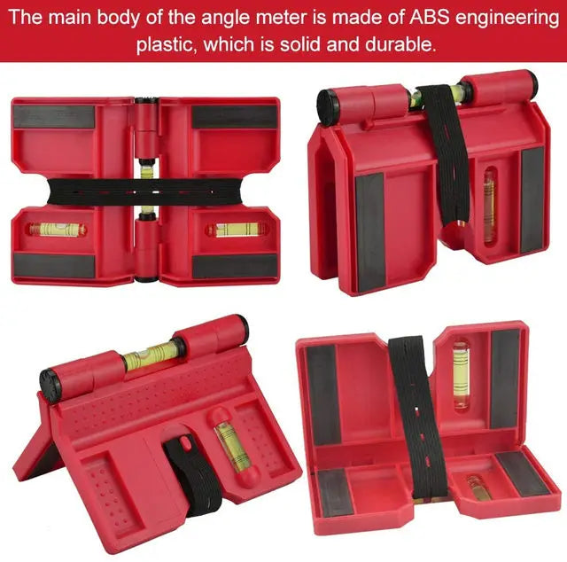 Angle Gauge Spirit Level Meter Magnetic Inclinometer 270 Degree Adjustable Pipe Level Fence Post Pipe Magnetic Adjustable Gauge