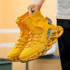 Street Red High Top Sneakers Man Fashion Platform Designer Running Shoes For Men Original Breathable Casual Men's Sports Shoes