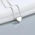 2Pcs/Set Simple Puzzle Heart Matching Pendant Couple Matching Necklace Couple Good Friends Ladies Men Hip Hop Sweater Chain