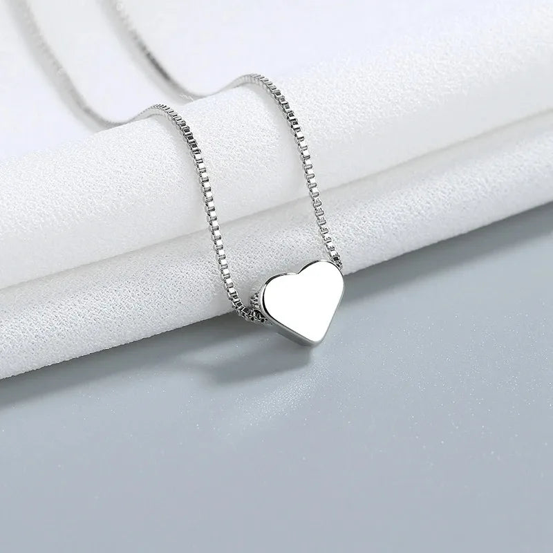 2Pcs/Set Simple Puzzle Heart Matching Pendant Couple Matching Necklace Couple Good Friends Ladies Men Hip Hop Sweater Chain