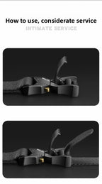 Tactical Waist Belt Durable Automatic Buckle Quick Release Elastic Belt Outdoor Adventure Training Belt Men's Trouser Belt Black