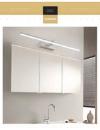 DINDALLED LED Bathroom Mirror Light, Modern Wall Sconce for Vanity Bedroom, Aluminum Home Decoration Line Lamp Fixture