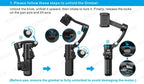 Handheld 3-Axis Gimbal Stabilizer for iPhone & Android, Anti-Shake Phone Holder with Tripod, for Vlogging & Video Recording