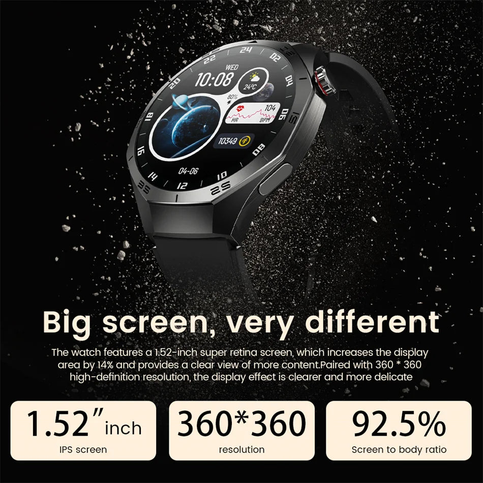 2025 New For Huawei Watch GT5Pro Military GPS Smart Watch Men Full Touch Screen Sport Fitness HealthTest Voice Call SmartWatch