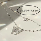 Fashion Simple Personalized Alloy Necklace Lats Shiny Collar Suitable for Women's Daily Accessories Holiday Gifts-S084