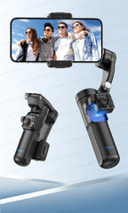 Handheld 3-Axis Gimbal Stabilizer for iPhone & Android, Anti-Shake Phone Holder with Tripod, for Vlogging & Video Recording