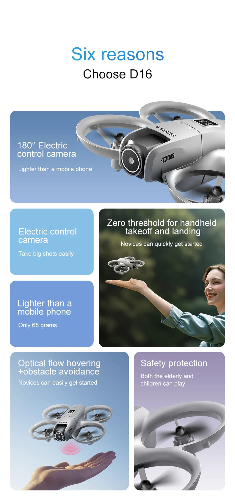 Lenovo D16 Drone 8K Aerial HD Profesional Dual-camera Helicopter Optical Flow Positioning Avoidance Bushless Motor GPS Drone UAV