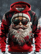 Santa Claus Men's Fashion 3D Print Hoodie Holiday Streetwear Christmas Hoodies Hooded Front Pocket Designer Hoodie Sweatshirt