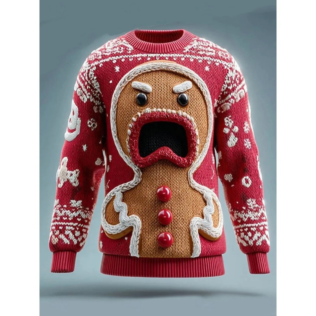 Christmas Santa Claus Pullovers Graphic 3D Print Autumn Fashion Sweatshirts Crew Neck Hoodies Men's and Women's Sweatshirts Tops