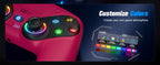RGB Lights Wireless Controller For PS5/Playstation 5 Pro/Slim/PC Console Gamepads W/ Hall Effect Turbo Vibration Game Joystick