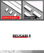 Traceless Reusable Hand Clamp Push Stapler, Paper Book File, Office, School Student Binder, Binding Tools, Supplies Accessories