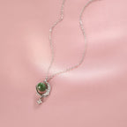 KOFSAC Jade Planet Necklace For Women 2023 New Luxury High Grade Zircon Moon Star Collar Necklaces 925 Sterling Silver Jewelry