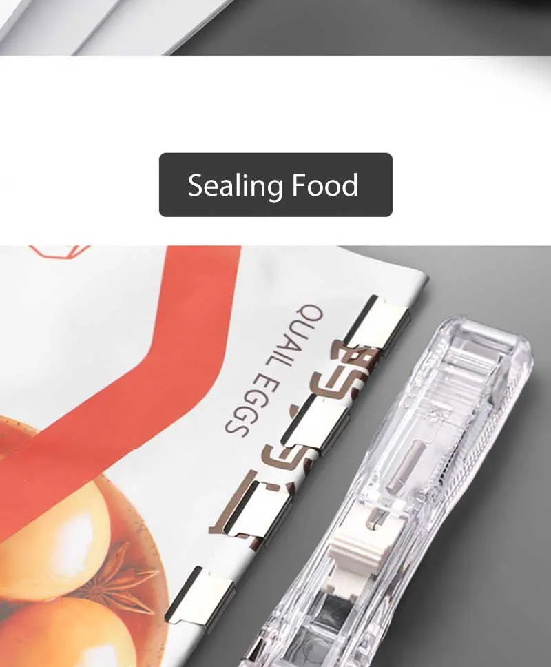 Traceless Reusable Hand Clamp Push Stapler, Paper Book File, Office, School Student Binder, Binding Tools, Supplies Accessories
