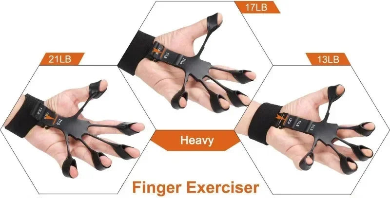 New Silicone Finger Trainer 5 Finger Wrist Stretcher Finger Strength Recovery Flexion and Extension Vein Trainer