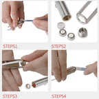 Smart Eyebrow Slanted Head Tweezers with LED Light Portable Design to Create Perfect Eyebrows Professional Makeup Artifact