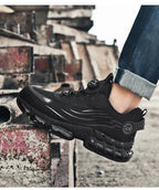 Men's Military Tactical Boots Army Boots Men Side Zipper Military Boots Men Anti-Slip Ankle Boots Work Safety Shoes Hiking Shoe