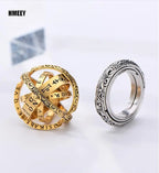 Metamorphic Astronomical Ball Ring for Men and Women Reversed Metamorphic Cosmic Ball Ring Retro Style Couple Necklace Jewelry
