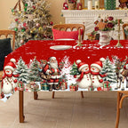 Christmas Tablecloth Christmas Decorations for Home 2025 Xmas Gifts Navidad New Year Winter Holiday Kitchen Dining Table Cover