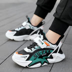 Sport Kids Leather Sneakers Four Season Boys Casual Shoes Non Slip Children Fashion School Walking Running Shoes Size 28-39