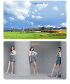 TOKQI M01 3-Axis Anti-Shake Handheld Gimbal Phone Stabilizer Foldable Holder Selfie Tripod with Fill Light for iPhone Smartphone