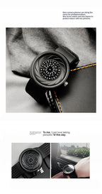 2023 men's gift Enmex creative industrial Lens and prism wristwatch coil design light sports fashion quartz watches