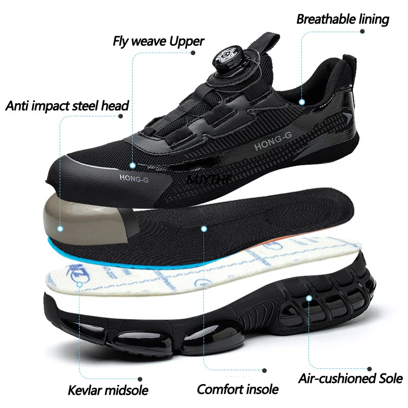 labor shoes safety work shoes anti puncture safety work sneakers safety shoes for men work Protective Work shoes with steel toe