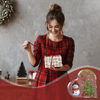 1pc Christmas Gift for Friends,Sister,Acrylic Heart-Shaped Plaque with Snowman and Christmas Tree Office Home Decor,Holiday Gift