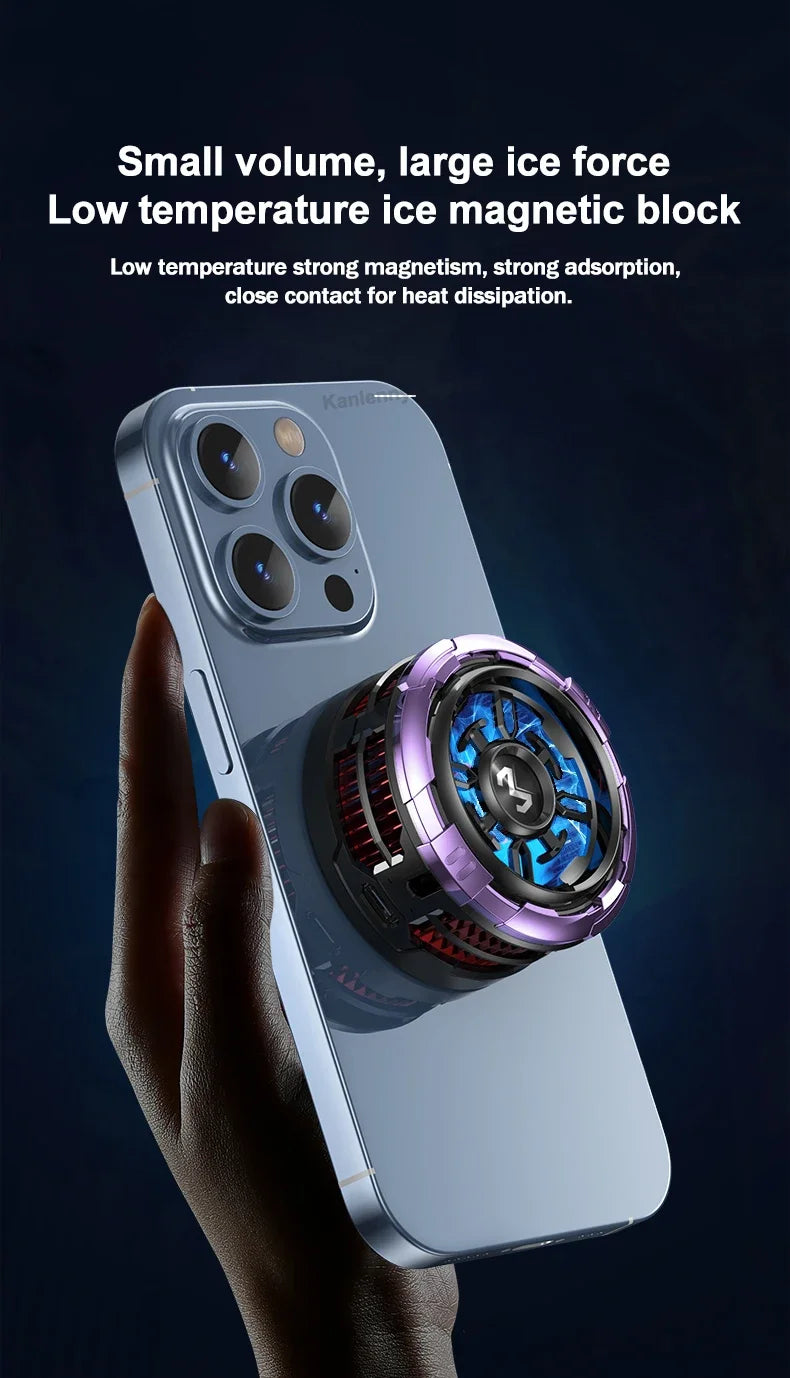 MEMO CX08 Pro Mobile Phone Semiconductor Magnetic/ Back-clip Frozen PUBG Game Cooler for IOS Android Universal Cooling Radiator