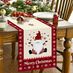 Christmas Gnome Table Runner Merry Christmas Decorations for Home 2025 Xmas Party Decor Navidad Natal Noel Gifts New Year 2026