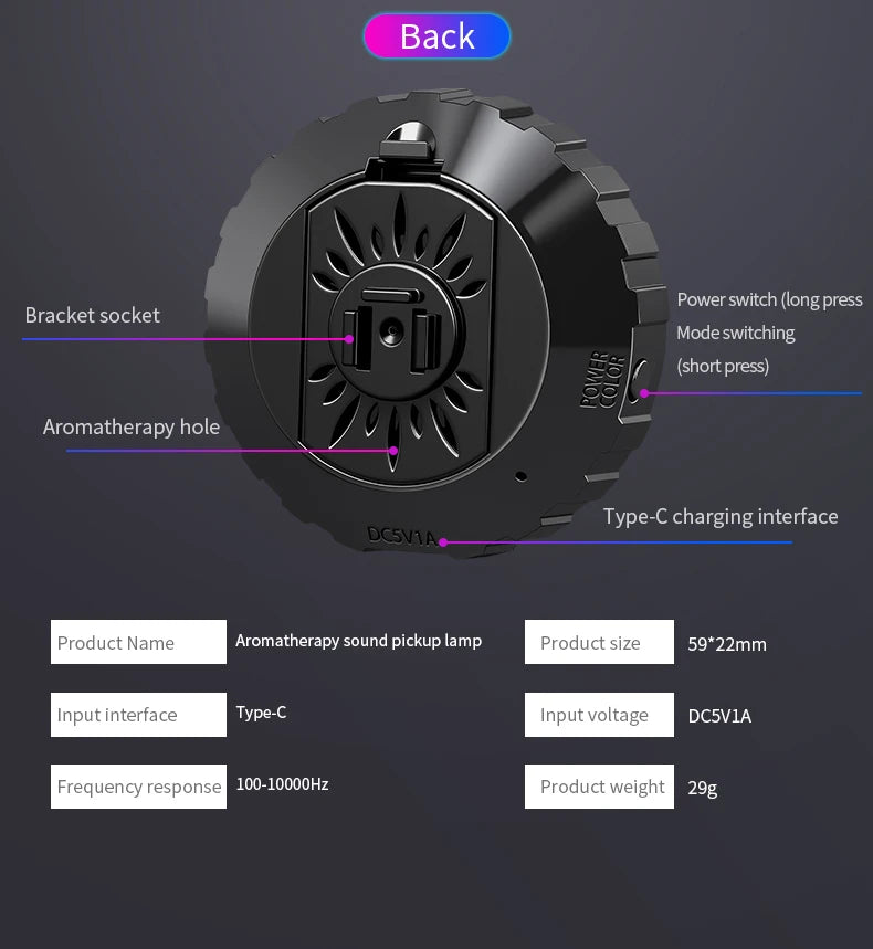 Automotive Atmosphere Light Air Outlet Rhythm Light Aromatherapy Pickup Light Automotive Air Outlet Decorative Light Colorful