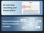 8-128GB AI ChatGPT-4 Intelligent Voice Recorder Audio App Phone Call Record Transcribe Summarize Voice to Text Conversion Device
