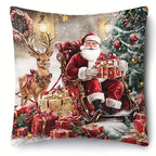 Christmas Pillowcases: Santa, Tree, Socks, Snowman - Festive Decor for Your Home Sofa room cushion cover home decoration gift