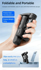 Handheld 3-Axis Gimbal Stabilizer for iPhone & Android, Anti-Shake Phone Holder with Tripod, for Vlogging & Video Recording