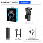 Handheld 3-Axis Gimbal Stabilizer for iPhone & Android, Anti-Shake Phone Holder with Tripod, for Vlogging & Video Recording