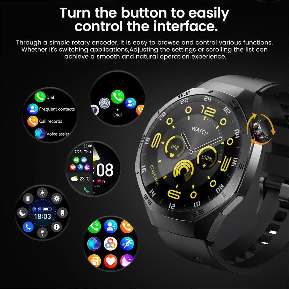 2025 New For Huawei Watch GT5Pro Military GPS Smart Watch Men Full Touch Screen Sport Fitness HealthTest Voice Call SmartWatch