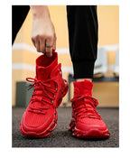 Street Red High Top Sneakers Man Fashion Platform Designer Running Shoes For Men Original Breathable Casual Men's Sports Shoes