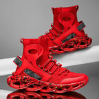 Street Red High Top Sneakers Man Fashion Platform Designer Running Shoes For Men Original Breathable Casual Men's Sports Shoes