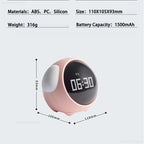 Xiaomi Cute Expression Alarm Clock Snooze Child Kids Digital Alarm Clocks Voice Control Intelligence LED Night Light Alarm Clock