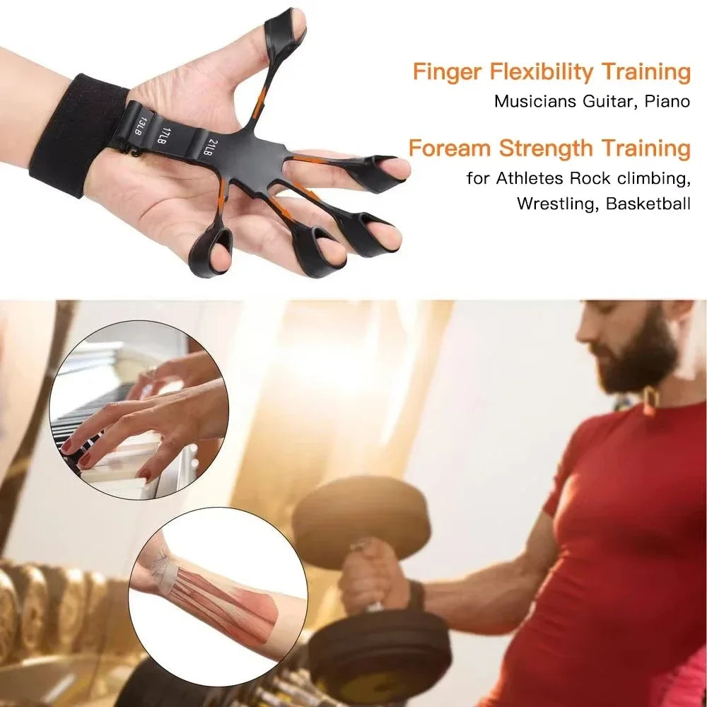 5-60kg Adjustable Hand Grip Strength Strengthener Trainer Full Set With Counter Wrist Forearm And Hand Exerciser For Muscle